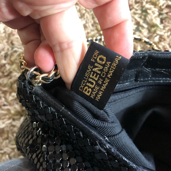 Vintage chain mail purse by bueno. Black - Picture 2 of 4